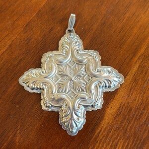 1993 Reed and Barton Christmas cross, sterling